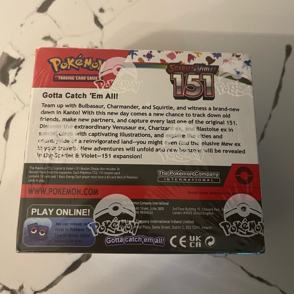 Pokemon Scarlet And Violet 151 Proxy Booster Box. 360 Piece American Version. - Picture 2 of 9